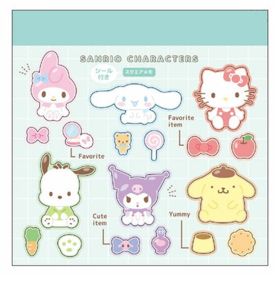 Memoblok & Sticker Sanrio - Green