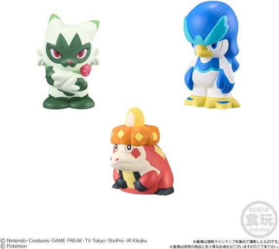 Pokémon Figure + Chewing gum (1 pcs) - Serie : Pokemon Nakamatachi To Bouken no Sekai
