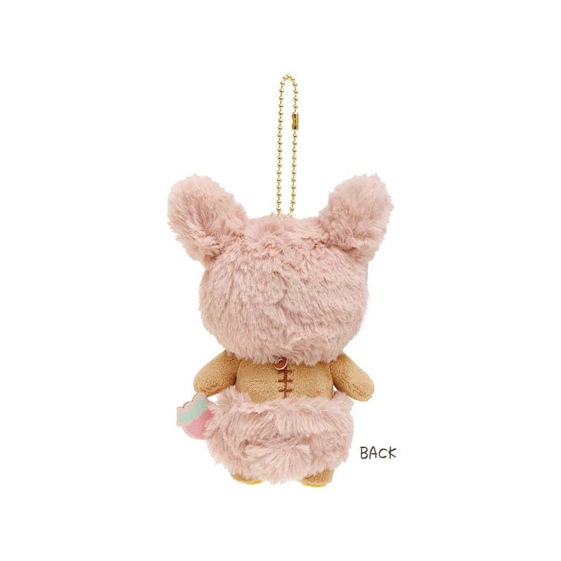 Rilakkuma Bunny Plush Keychain Bagcharm - Full of Strawberry Day
