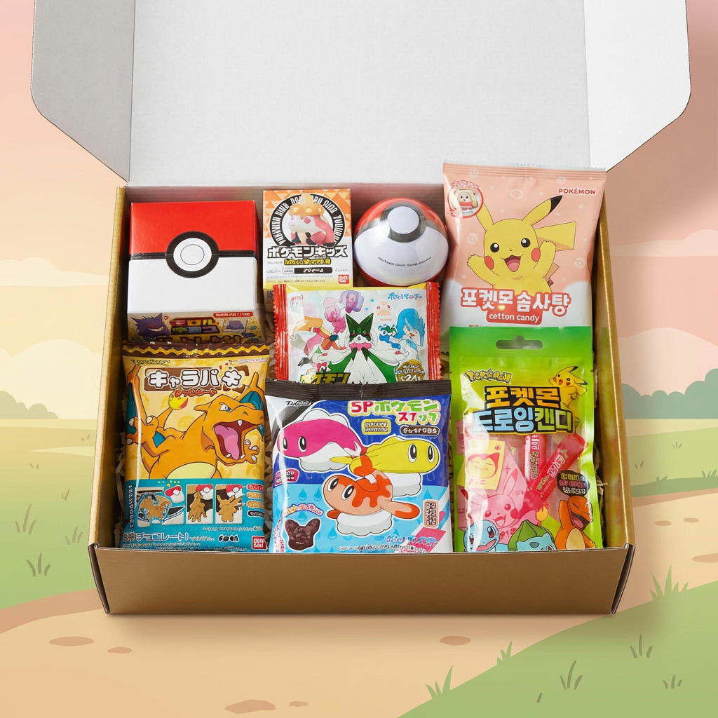 Pokémon Themed Japanse snackbox ⚡8 items