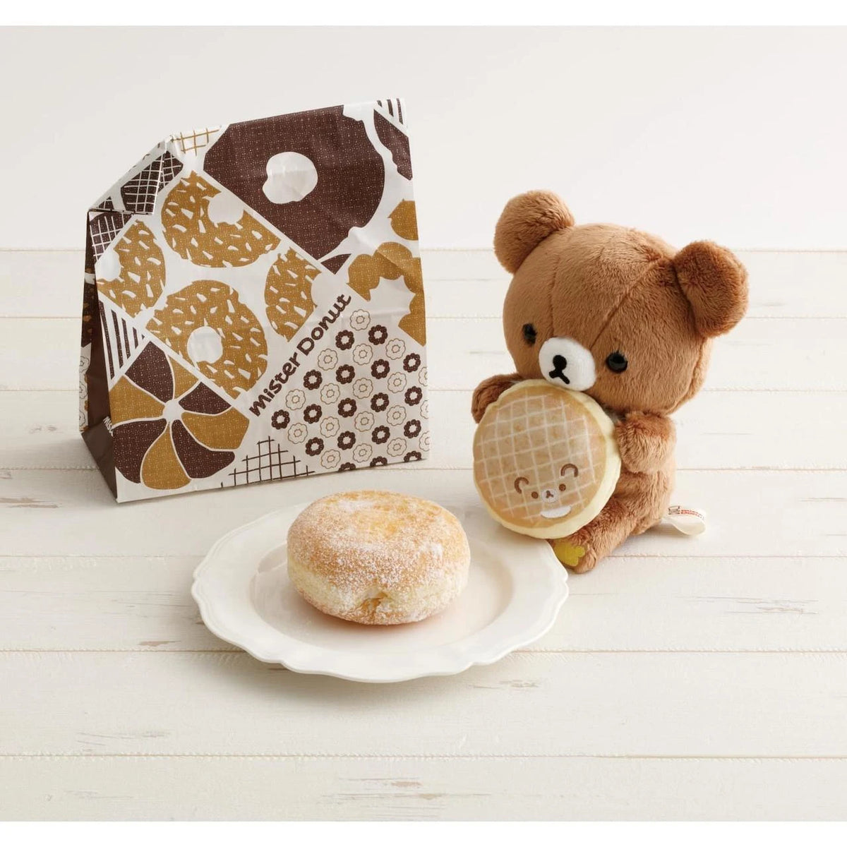 San-X Rilakkuma x Mister Donut - Chairoikoguma - 18cm