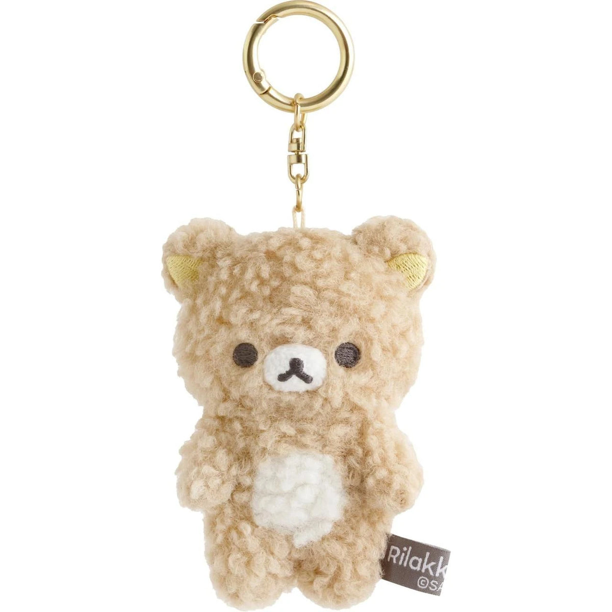 San-X Rilakkuma Plush Keychain - Moko Burasage - 10cm