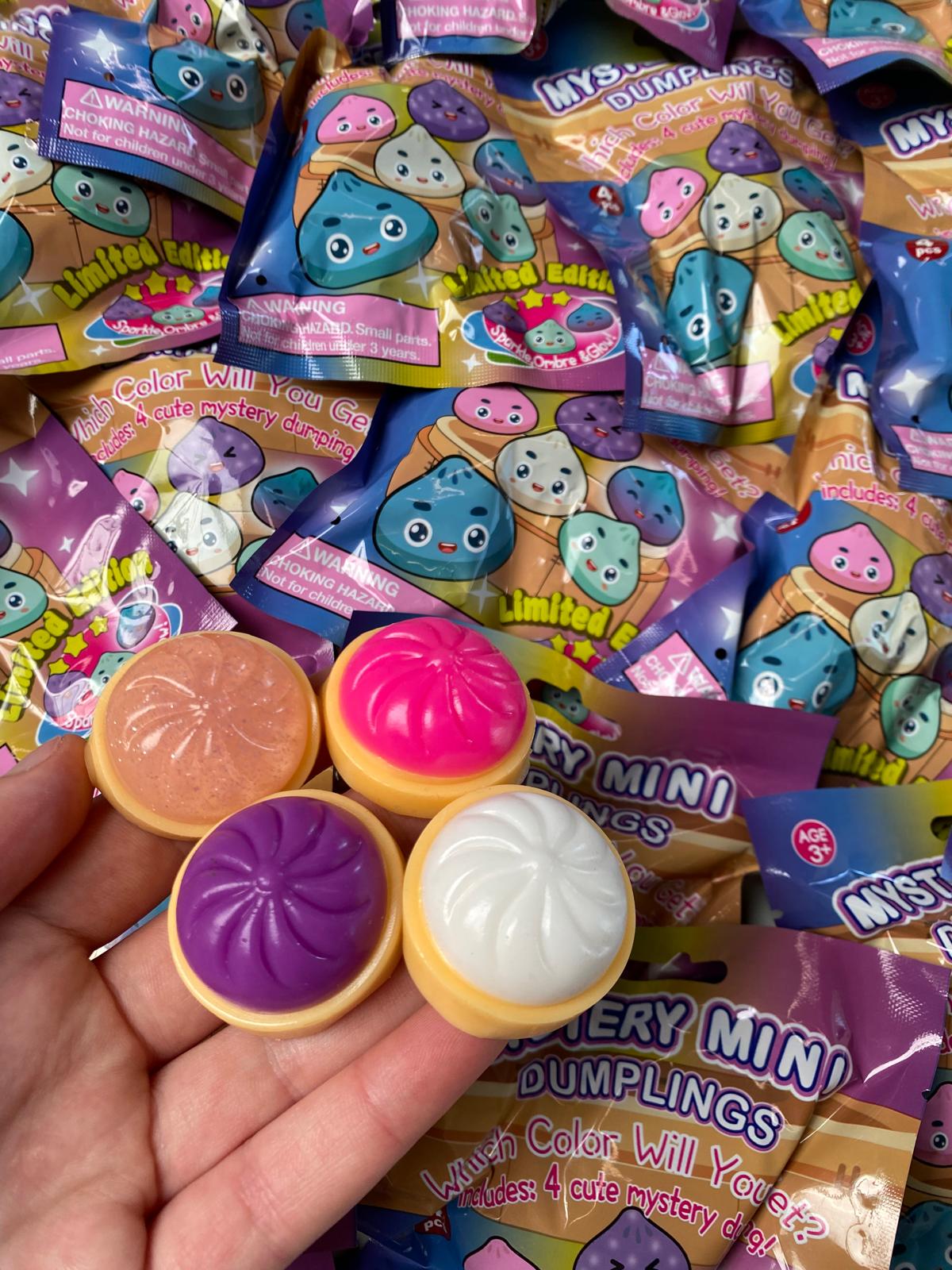Dumpling Squishy Blind Bag - 4 Surprise Jelly Mini Dumplings in een zakje