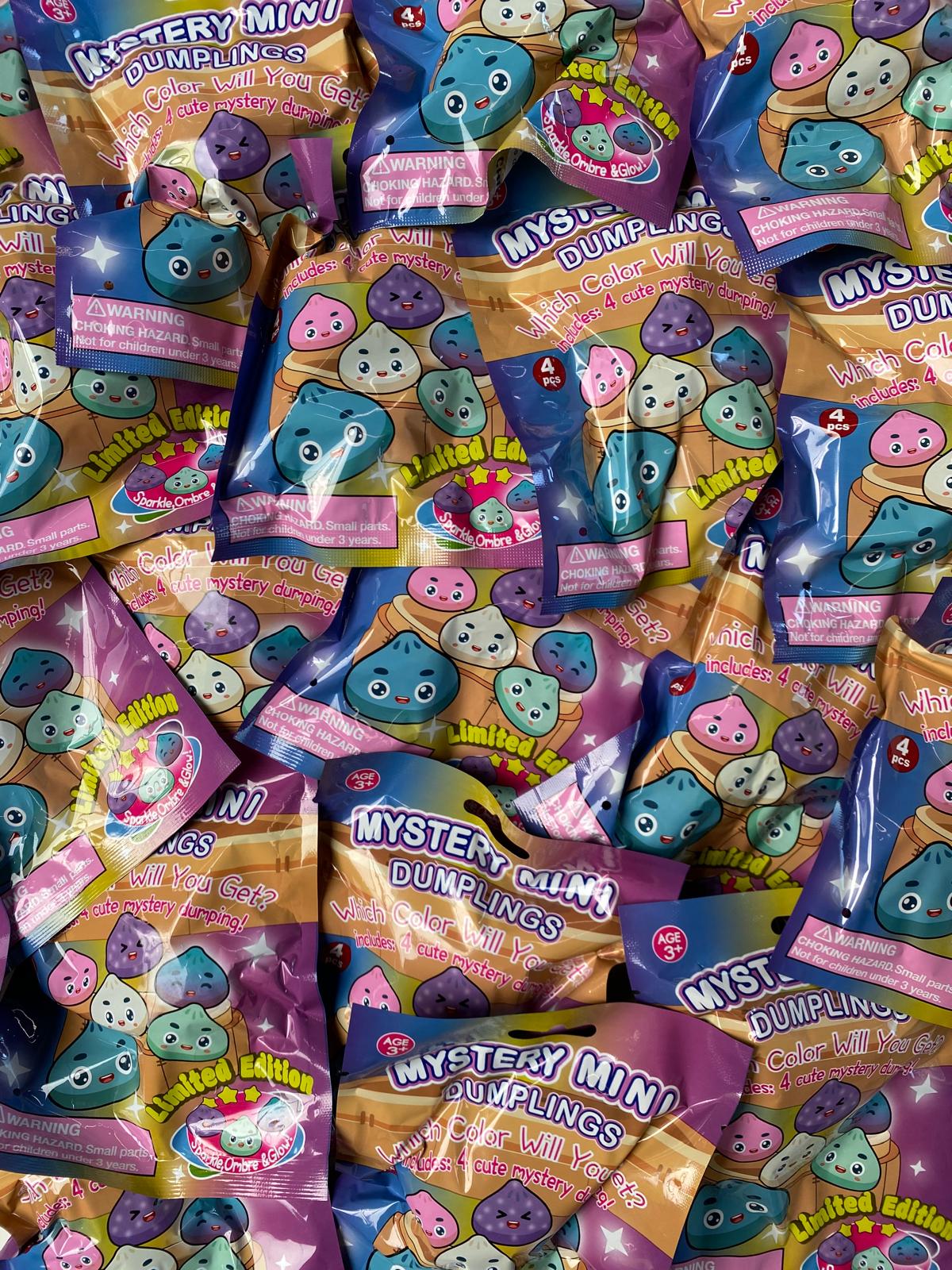 Dumpling Squishy Blind Bag - 4 Surprise Jelly Mini Dumplings in een zakje
