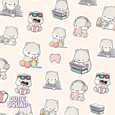 Stickervel - Hamster Hobbies - CutieSquad