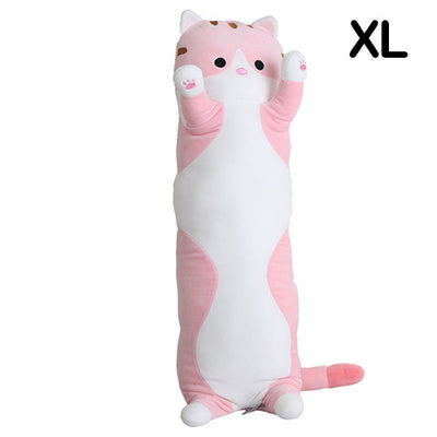 XXL Long Kawaii Cat Plush - PINK - 80(!) cm