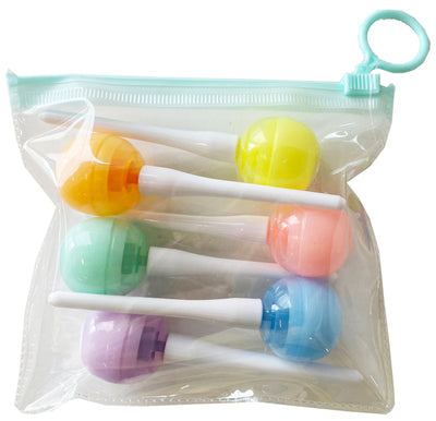 Sweet Lollipop minimarkers - 6 stuks