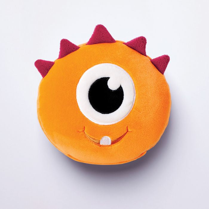 Releaxeazz Plushie Monster reiskussen met slaapmasker