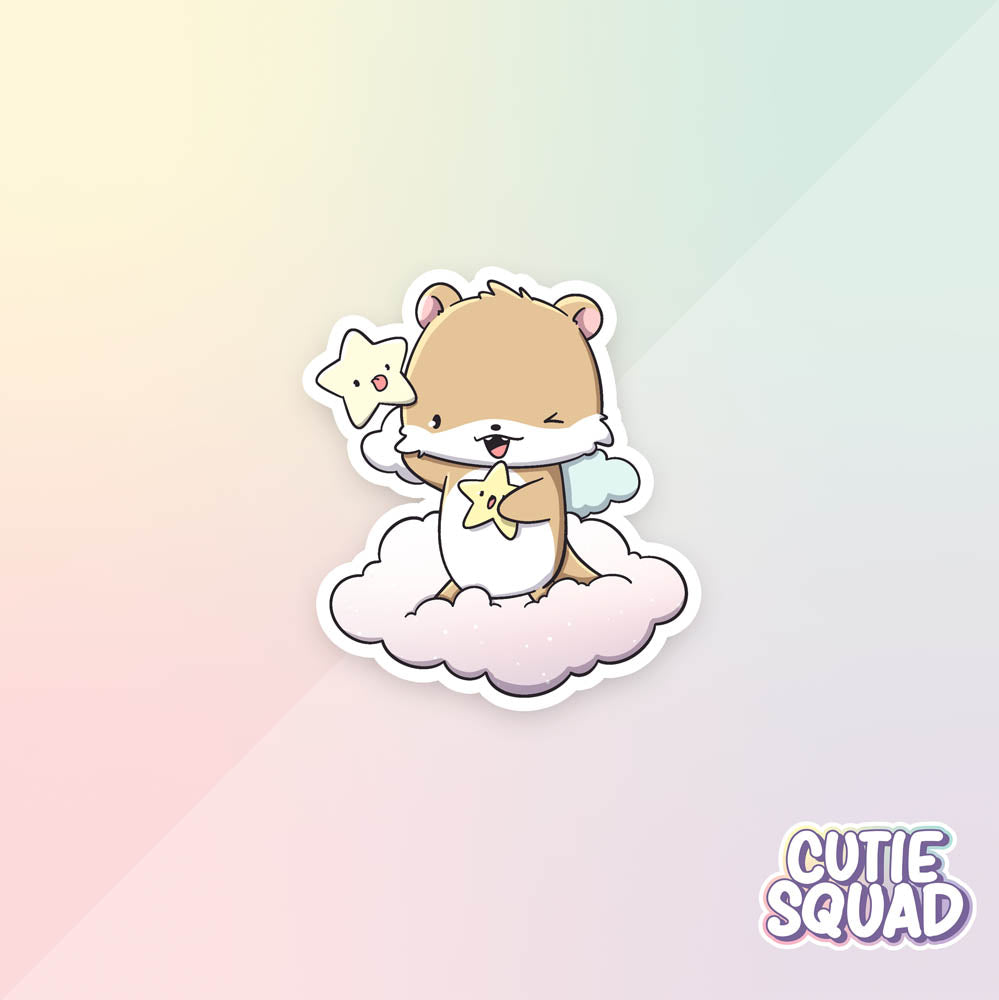 Stickerset - Cloudy Otters - CutieSquad