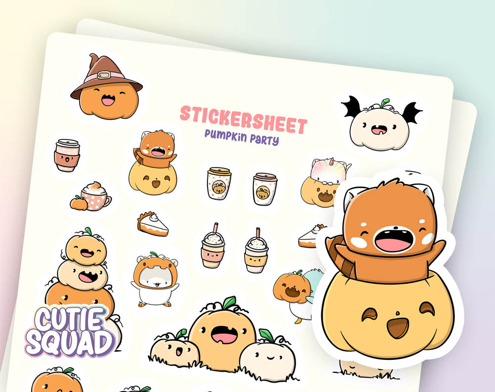 Stickervel - Pumpkin Party - CutieSquad