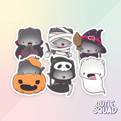 Stickerset - Spooky Cats - CutieSquad