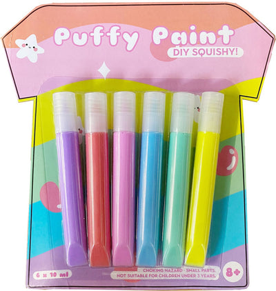 MostCutest.nl DIY Squishy Puffy Paint 6 kleuren - Happy Festival