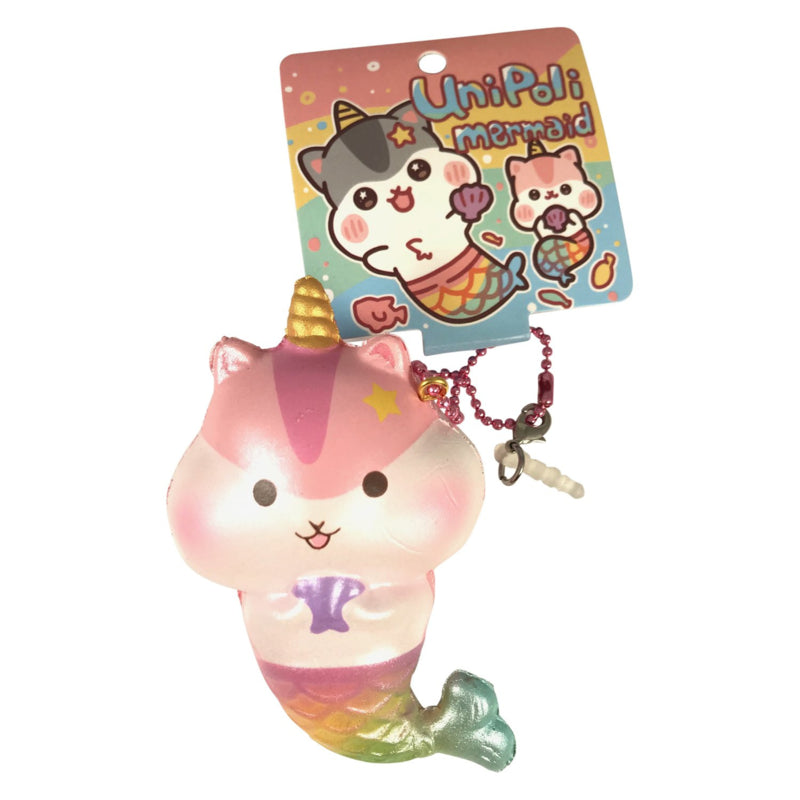 Squishy UniPoli Mermaid Keychain