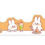 Washi Tape - Rabbit Eating