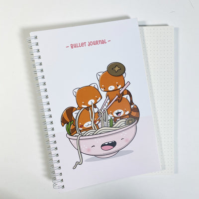 Bullet Journal A5 - Hungry Red Panda - Cutiesquad