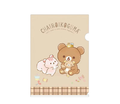 A4 Insteekmap - Rilakkuma Chairoikoguma Cute Plushie Theme - Brown